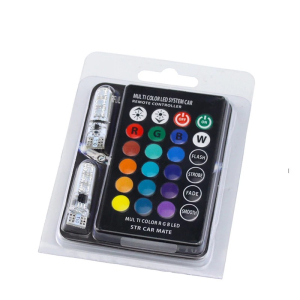 Led sijalica T10 5050 6SMD - RGB, DC 12V, 1±0.12W, 100LM Multi-color LED, IR Controller OSP-T105050X006-1 (set)